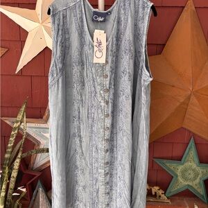 NWT Vintage 90s Coline Embroidered Dress Women’s Size 3XL